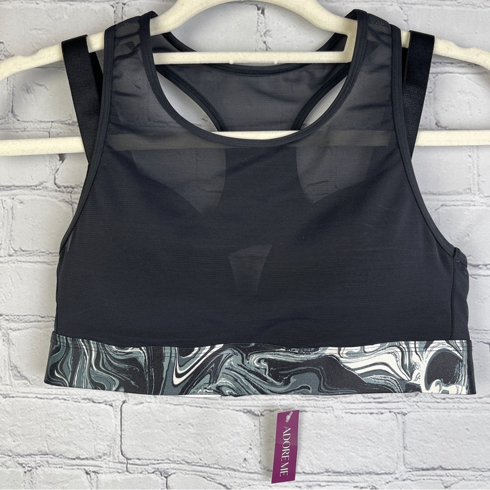ADORE ME Micah Contour black sports bra NEW, size 32B